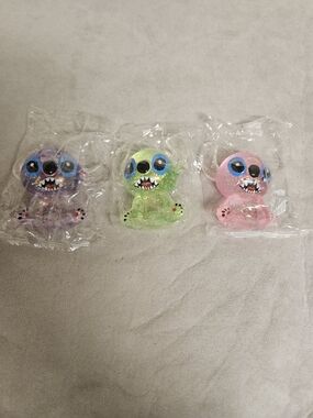 Stitch  Squishy (Three), Pink, Green & Purple, NWOT,